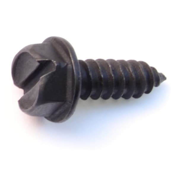 Midwest Fastener #14-20 x 3/4 in Slotted Hex Machine Screw, Black Oxide 10 PK 31431 - main